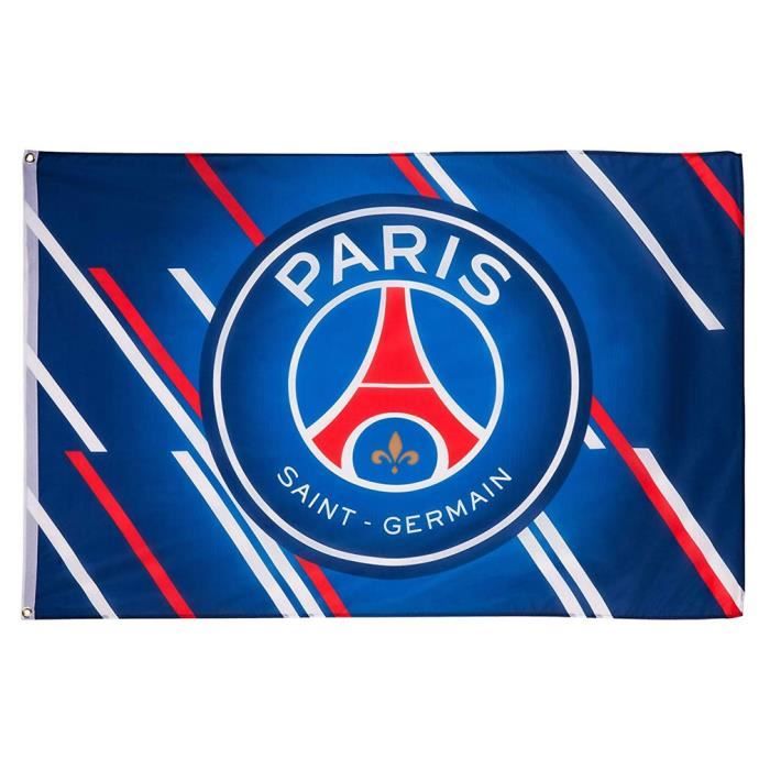PSG - Drapeau Logo Paris Saint-Germain Officiel - Bleu aille