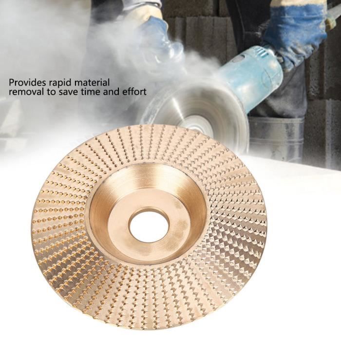 Disque De Sculpture Sur Bois Pour Meuleuse D'angle - 8 Dents Acier Tungstène, Diam. 90mm