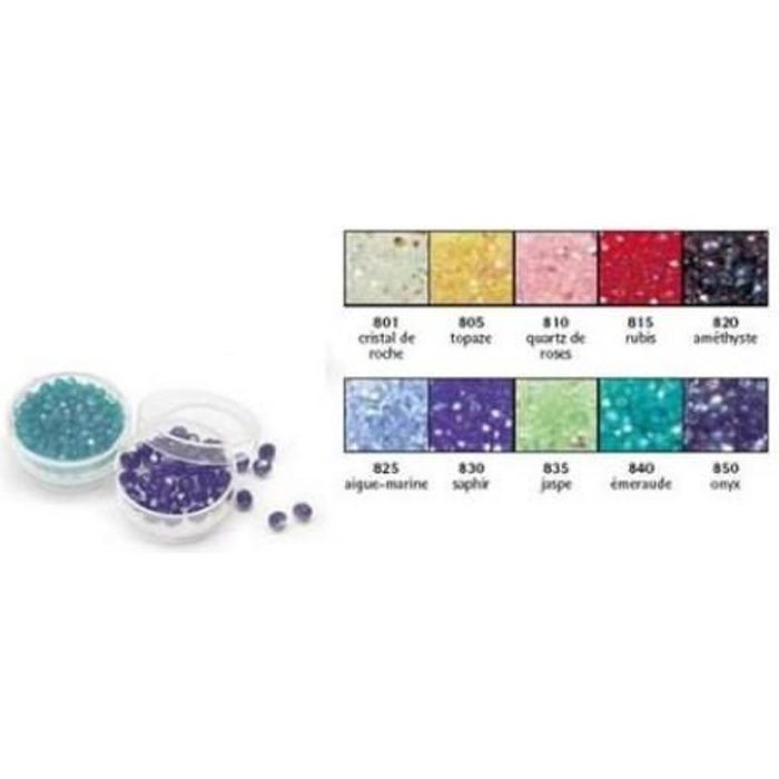RAYHER  100 Perles Facett&eacute;es en Verre Iris&eacute;e 