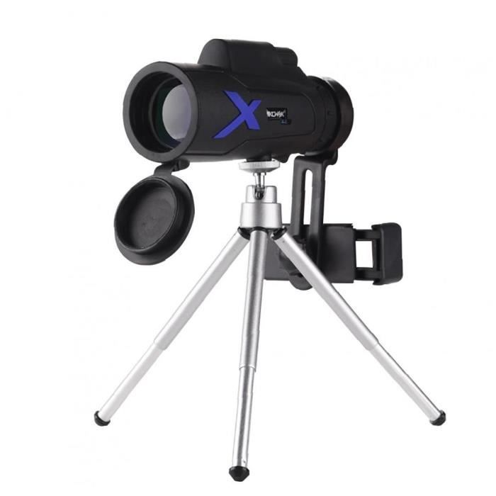 Télescope Monoculaire Compact 16x52 - Prisme BAK4 Haute Définition - Double Mise Au Point - Étanche Et Compatible Smartphone