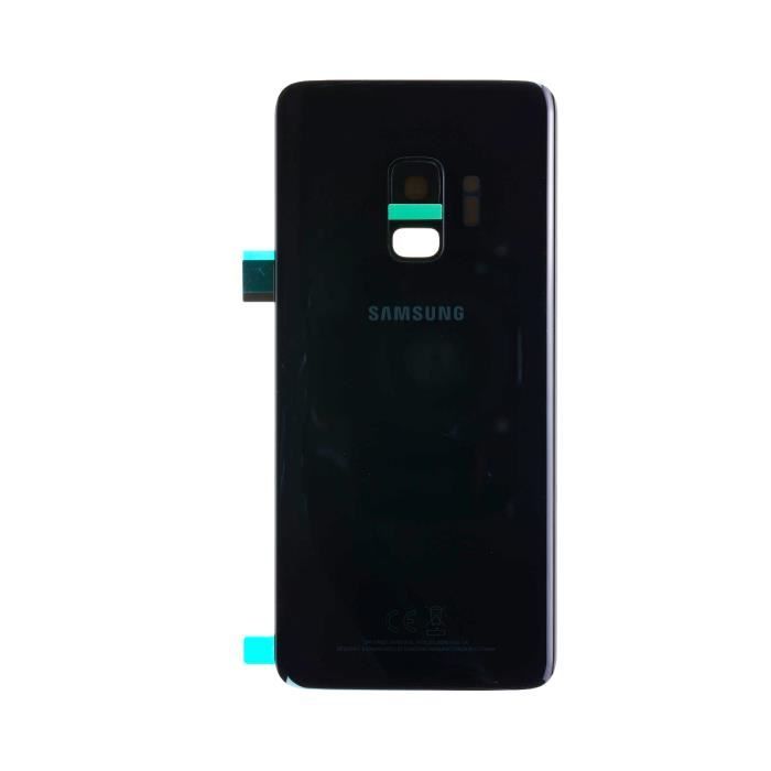 Vitre arrière Cache Batterie Samsung Galaxy S9 Noir Lentilles