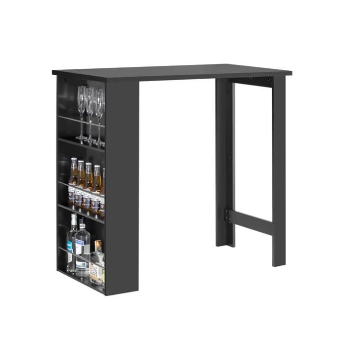 Sobuy Fwt17 Sch Table Haute Table De Bar Mange Debout Avec 3