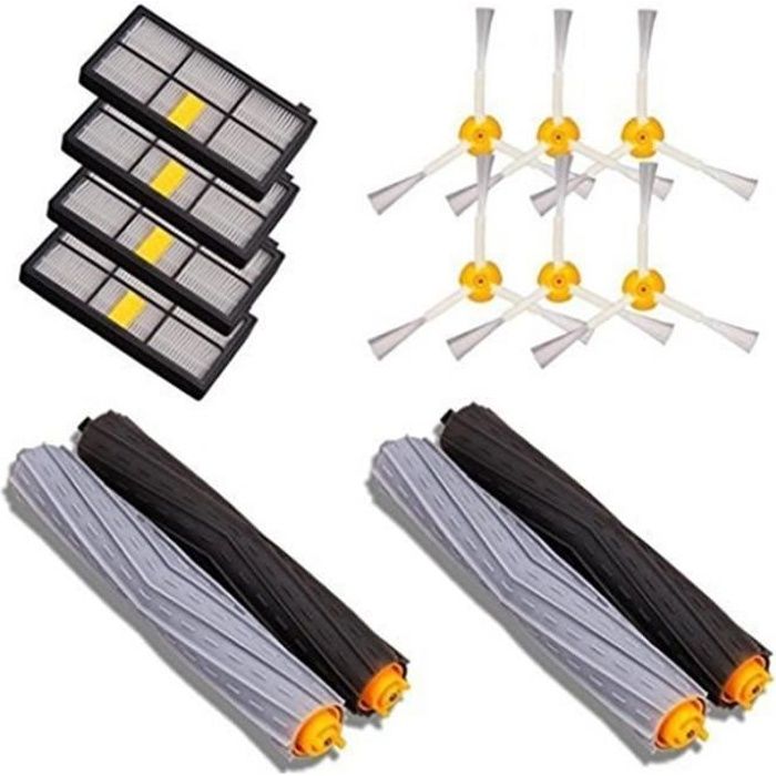 iRobot Roomba 880 860 870 871 980 990 Kit de brosses de rechange complementaires 14 pieces