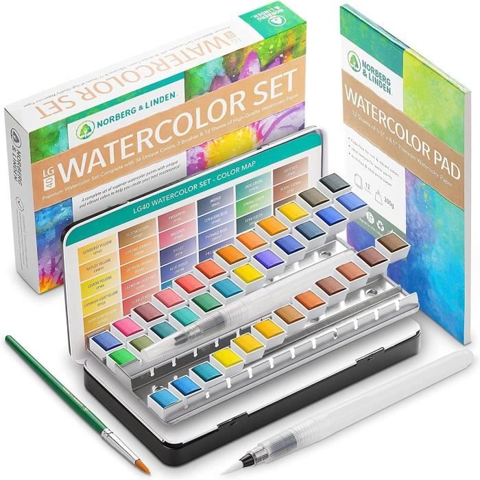 50 Godets Aquarelle Vides - Palette De Peinture Blanche Pour Reconditionnement Couleurs