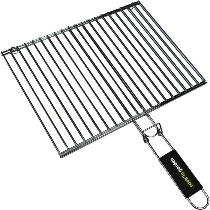 Grille Double Rectangulaire CAO - 41x25cm - Avec Poignée Isolante - Pour Four Ou Barbecue