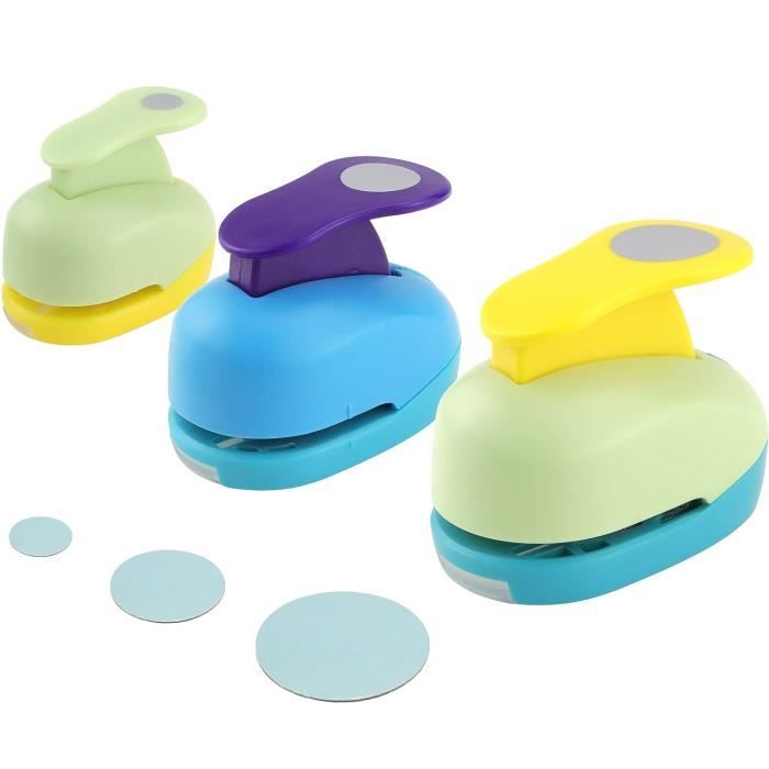 Rayong 3 Pcs Perforatrice Rond,Perforatrice,Perforeuses à Papier,Mini