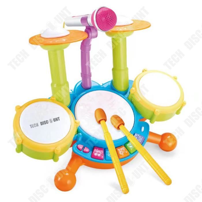 Mini Batterie Enfant - Jouet instrument de musique enfant - Cdiscount Jeux  - Jouets