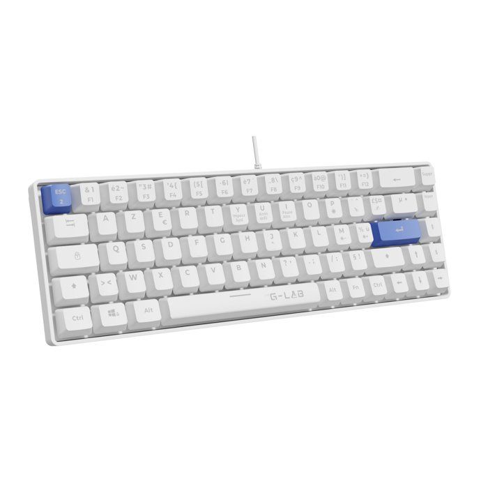 Clavier Gamer The G Lab KEYZ HYDROGEN 60% Format Compact Touches bleus Filaire