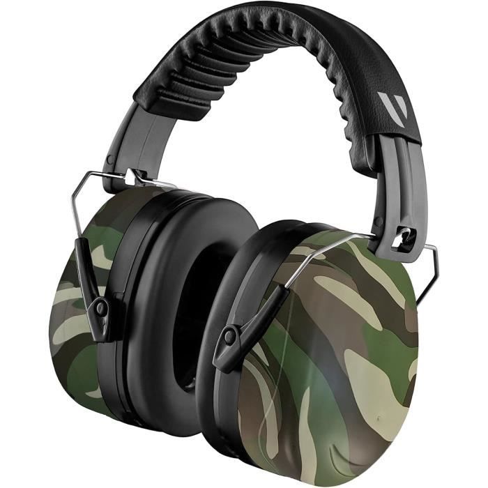 Casque Anti Bruit Adulte Pour Bruits De Chantier Forts Et Champ De Tir, Facilement Réglable