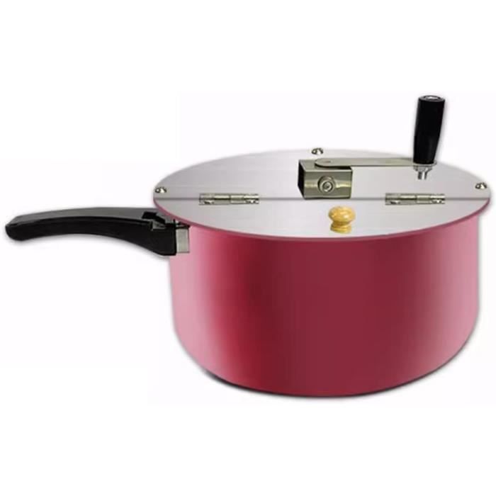 Machine à Pop-Corn Emerio POM-120650 360W - Récipient Antiadhésif Pour Pop-Corn Sucré Ou Salé, Rouge
