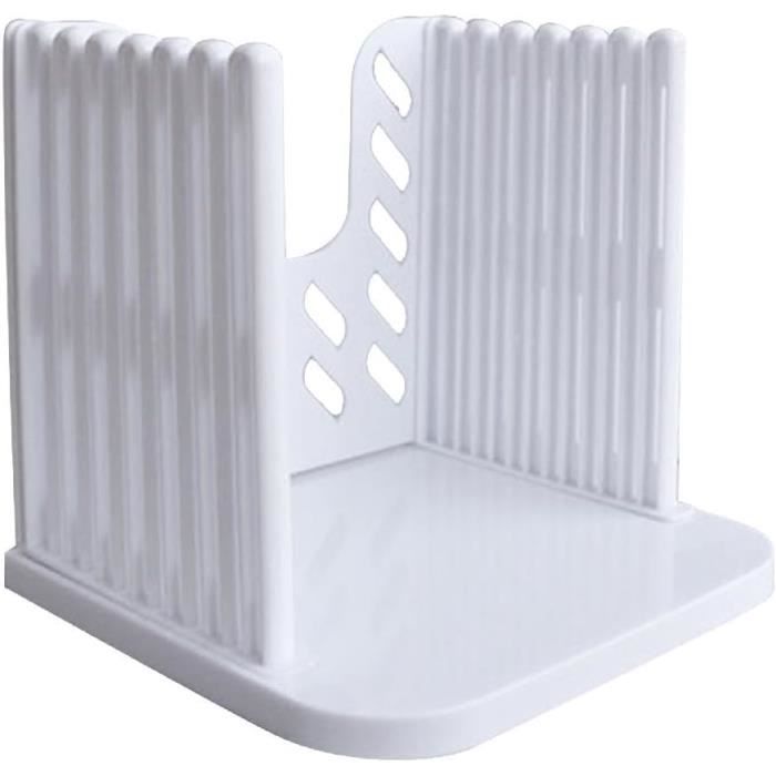 Trancheur à Pain Manuel Pliable Avec Support - Coupe Précise Pour Toast, Sandwichs, Bagels - Sécurité Lame Couverte, Rangement Facile