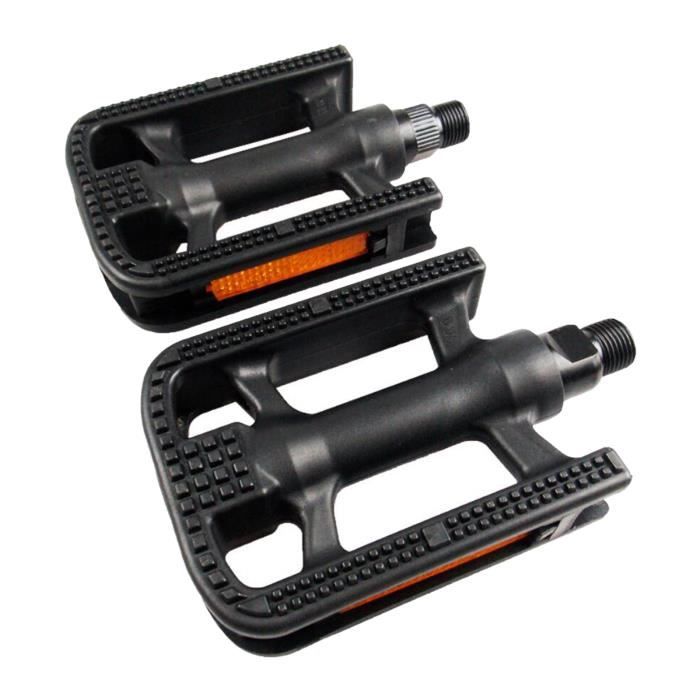 Paire De Pédales Vélo Argentées – Aluminium – Pour Cyclisme Extérieur