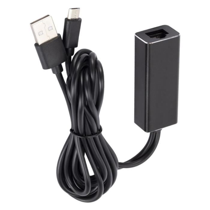 Adaptateur réseau Ethernet Micro USB2.0 vers RJ 45 pour Fire TV Stick 4K  Mini - Cdiscount Informatique