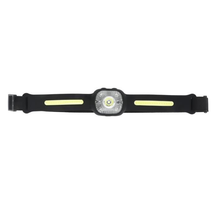 Lampe Frontale COB Portable avec Batterie, Lampe de Poche