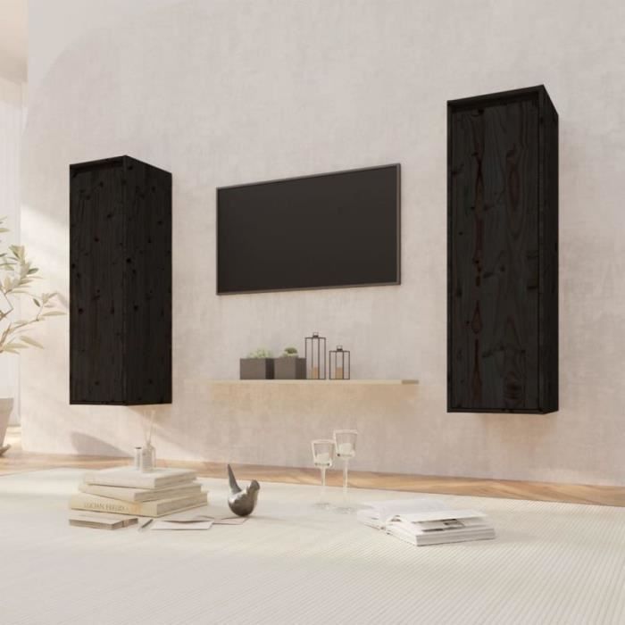 Lit bibliothèque sans matelas 135x190 cm bois de pin massif vidaXL