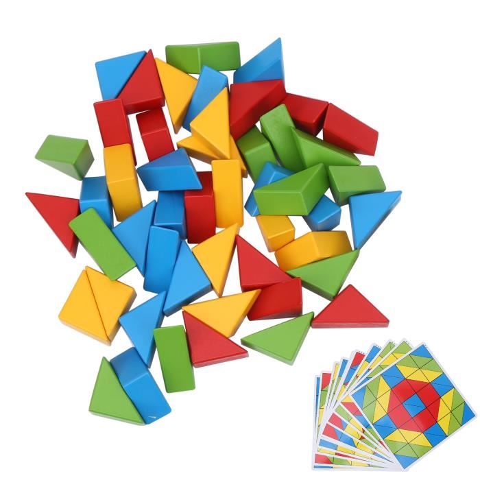 Vvikizy Blocs de construction en bois Blocs de Construction jouets ...