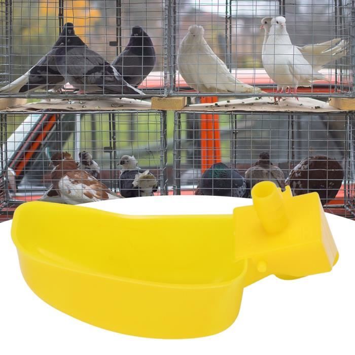Lot De 8 Mangeoires Et Abreuvoirs Pour Cage à Oiseaux - Anti-chute, Facile à Nettoyer, Pour Perruches, Poules, Lapins