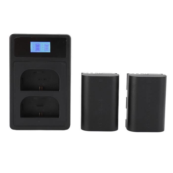 FILFEEL Batteria Per Fotocamera 2x 2750mAh 7.2V | Compatibile Con Canon E6/E6N Per R5, R6, 90D, 70D, 80D, 5D, 6D, 7D E Molti Altri