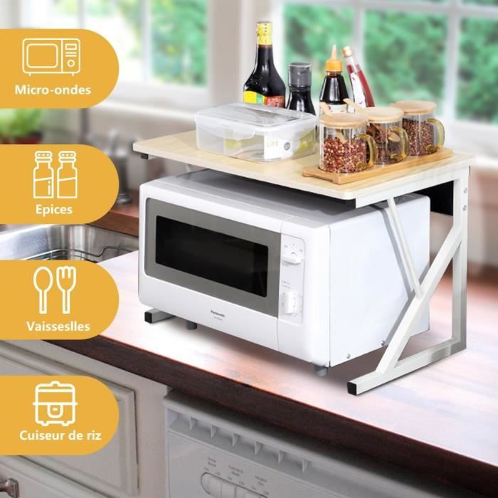 EKNITEY Étagère Extensible Pour Four à Micro-ondes - Étagère De