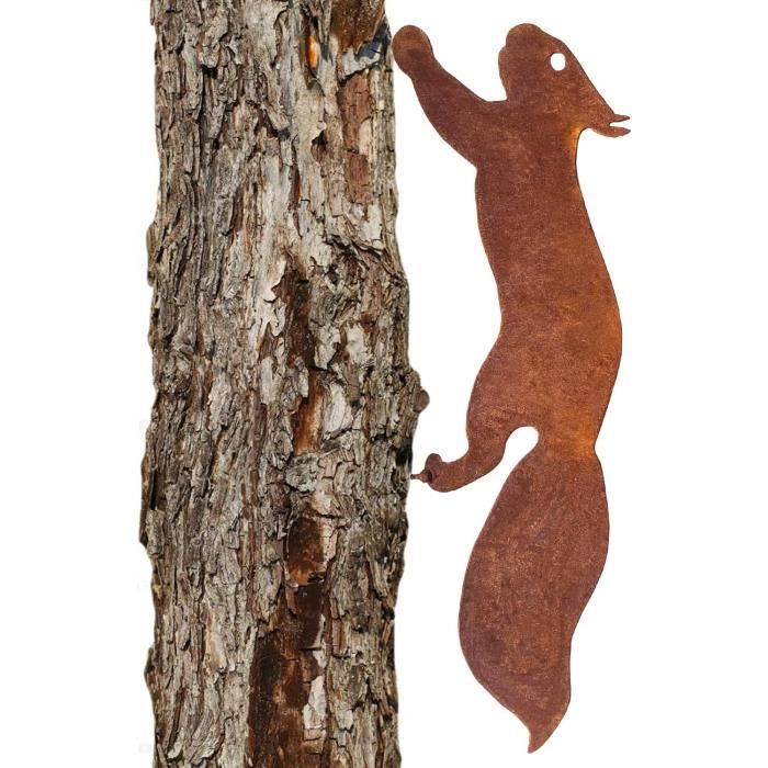 Mouton Laineux En Fer Patiné - Décoration De Jardin 60x40 Cm - Idéal Pour Balcon, Terrasse Ou Massif - Style Rustique