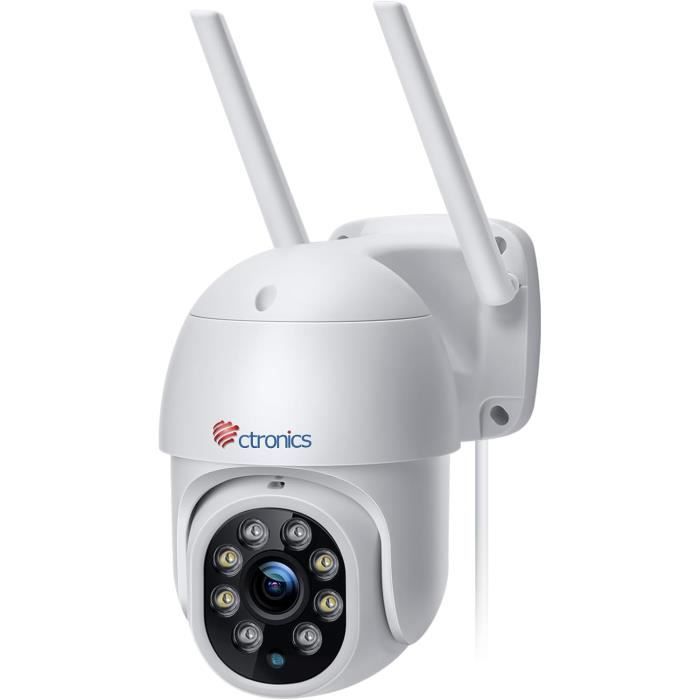 GNCC Caméra Surveillance WiFi 1080P - 360° PTZ + Fixe, Détection De Mouvement, Vision Nocturne, Babyphone - Application IPC360 - 9