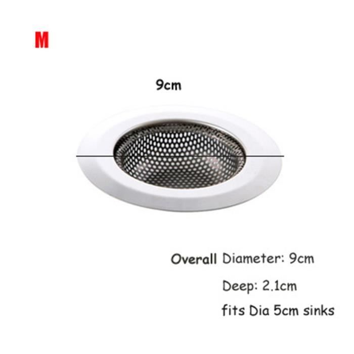 Lot De 5 Filtres D'évier En Acier Inoxydable – Grilles Pour éviers De Cuisine, Argenté