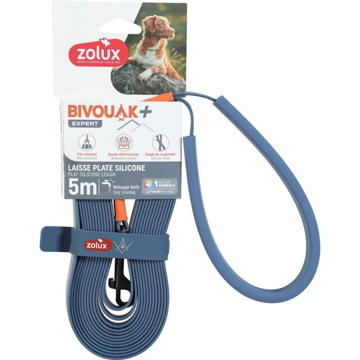 Longe - ZOLUX - Bivouak - Silicone - 5 m - Réfléchissante 15 mm