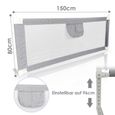 Einfeben Barrière de Lit Extra-Large de 150 cm Protection de Lit pour Tout-Petit Accessoire de Chambre-1