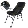 Akozon chaise réglable Fauteuil de pêche épaissir augmenter la chaise pliante chaise de loisirs de plein air pour le camping-1