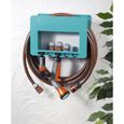 GARDENA Porte tuyau mural bleu – Pour tout tuyaux GARDENA – Porte accessoire intégré – Installation facile – Garantie 5 ans-1