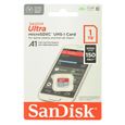 SanDisk 1 to Ultra microSDXC UHS-I Carte vitesse jusqu'à 150 Mo/s, Classe 10, U1, homologuée A1 nouveauté 2022 (adaptateur SD-1