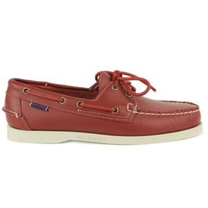 chaussure bateau rouge