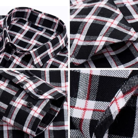 Chemise Mountain Hardwear Homme - Bleu à Carreaux, Manches Longues, Taille L - Très Bon état