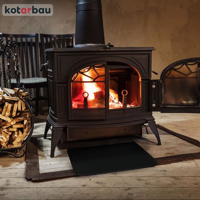 Pare-étincelles Pour Cheminée à Bois – 4 Panneaux, Portes Coulissantes – 89x33x72 Cm, Métal Noir - 8