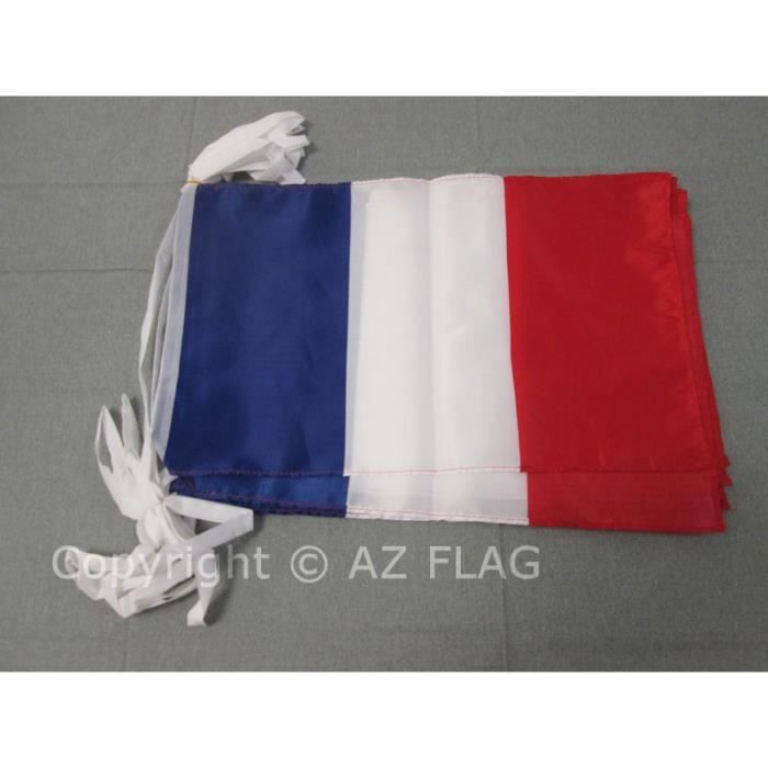 Grossiste Guirlande PE 20 drapeaux 20 x 30 cm FRANCE - 10 m, Réservé aux  professionnels