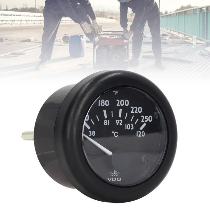 Compteur Température Jauge Température Eau VDO-WT 52mm - DC12V - Pour Moteurs Et Groupes Électrogènes Jauge électromagnétique DC12V