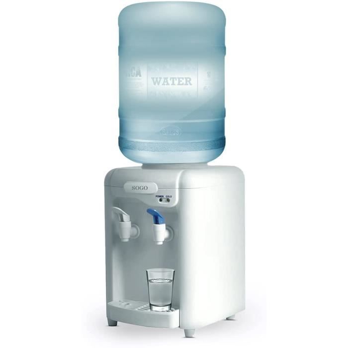 Chauffe Eau Rapide Bureau Distributeur Eau Chaud/froid Bureau - 550W Chauffage Rapide - Compatible Bidons 3,5L à 18L Distributeur Eau Froide Chaude Automatique