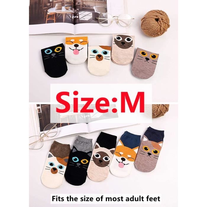 Pack de 5 paires de chaussettes pour enfants motifs animaux