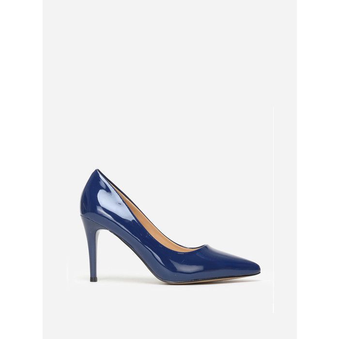 Escarpins Vernis Bleu fonce Talon aiguille Achat Vente Escarpins Vernis Bleu fonce Talon aiguille pas cher Cdiscount