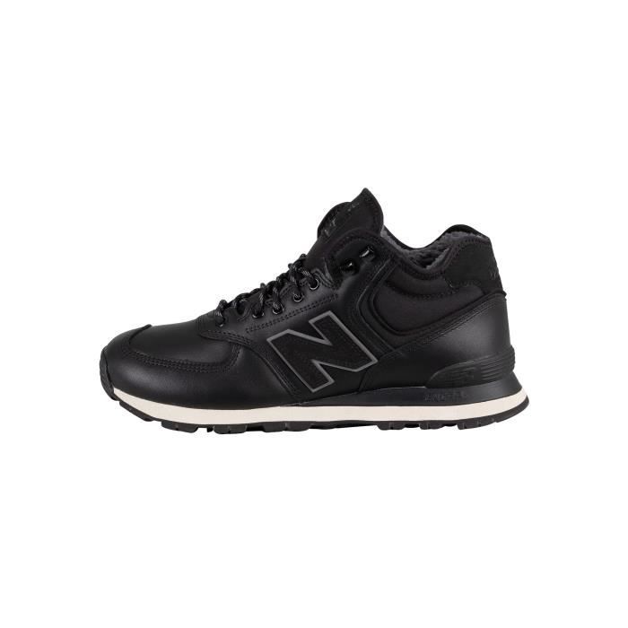 New Balance Pour des hommes Bottines 574 en cuir Noir Noir Cdiscount Chaussures