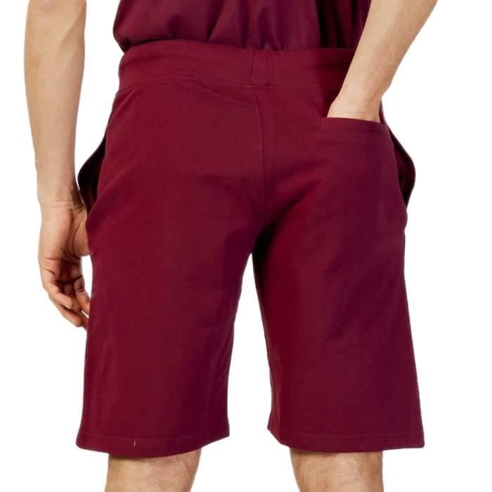 Short Homme 100% Coton-Bordeaux