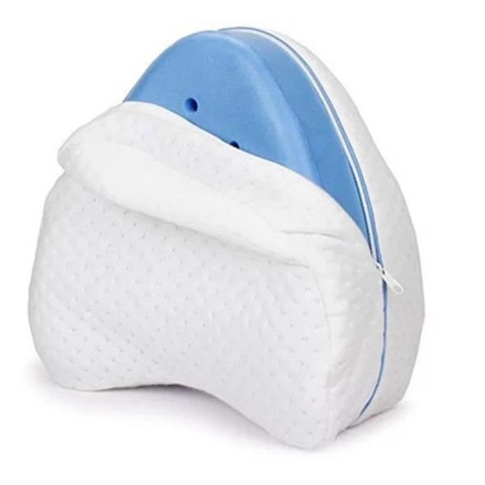 Coussin Pour Genoux En Mousse Mémoire De Forme - Soulage Sciatique, Douleurs Hanches, Pour Dormir Sur Le Côté (gris)