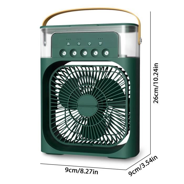 Climatiseur Mobile Mini SUPOOBE 4 En 1 - Refroidisseur Portable USB 900ml Silencieux