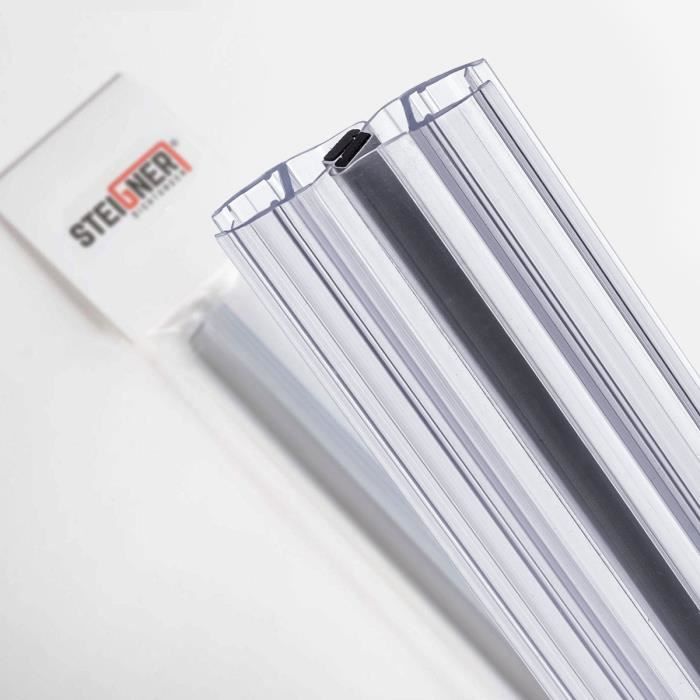Joints De Douche Magnétiques - STEIGNER - UKM04 - 183 Cm - PVC - Verre 6/8 Mm - Angle 180° - Bricolage