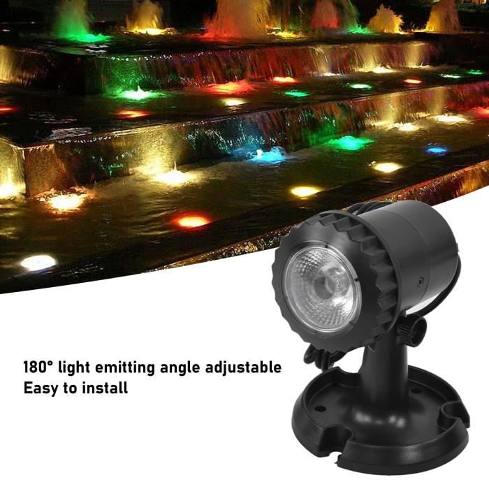 YID Lumières d'étang L'étang allume la couleur changeante IP68  imperméabilisent les lumières jardin lampe Prise UE