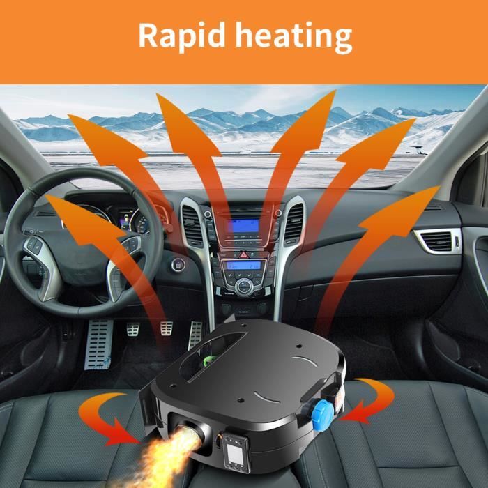 Chauffage diesel à grand écran LCD 5kw 12V, chauffage à Air autonome, avec  interrupteur, pour Parking, voiture, SUV, RV, entrepôt - AliExpress