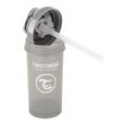 Twistshake Tasse à bec avec paille - Bébé - 360 ml - Biberon étanche - Tasse à bec sans BPA - Entraînement - Enfants -6m+ - Gris-2