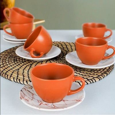 Set tasses à café TARA porcelaine 12 pièces 6 personnes