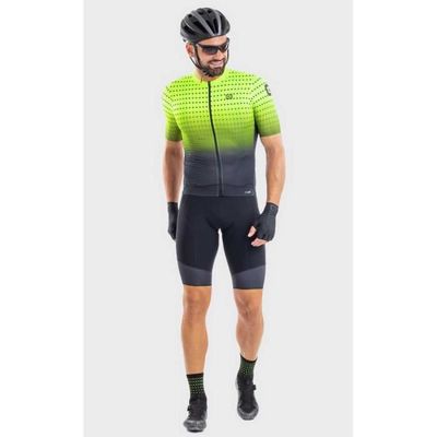 Maillot de vélo ALE SS PRS Bullet Jaune Fluo Manches courtes  Respirant