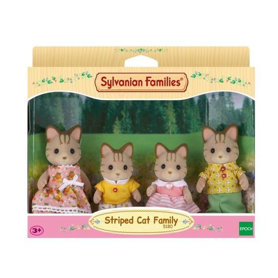 Sylvanian Families 5180 La Famille Chat Tigre Les Familles Cdiscount Jeux Jouets